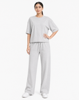 Light Grey Drop Shoulder Track Suit