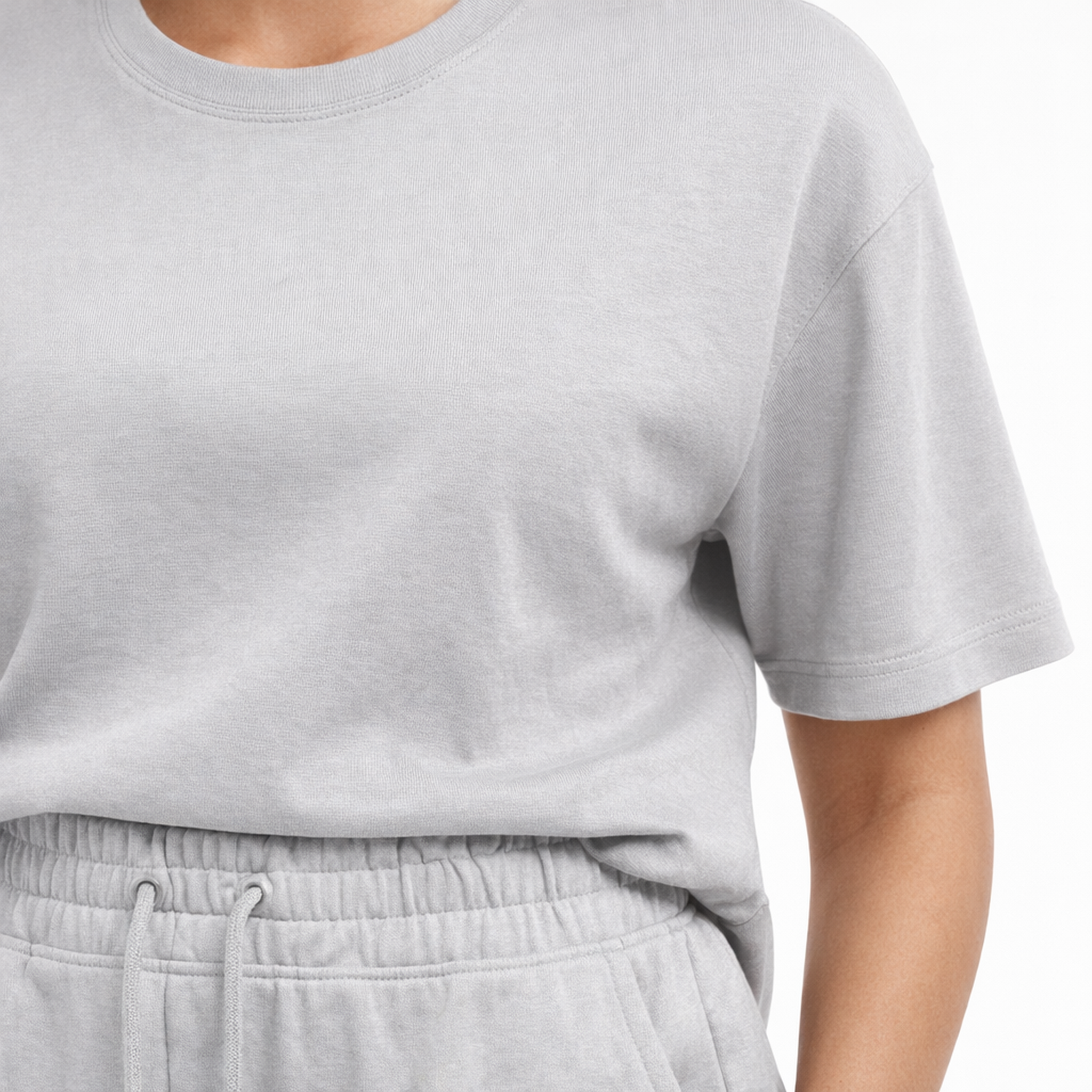 Light Grey Drop Shoulder Track Suit