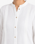 White Bizu Pleated Co-ord Set